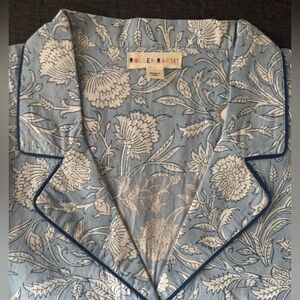 Roller Rabbit Blue Floral Pajama Top